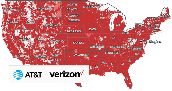 ATT & Verizon Map