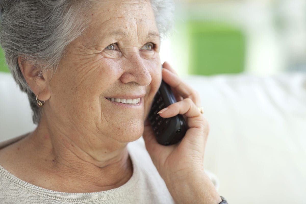 Senior on the Phone Senior on the Phone