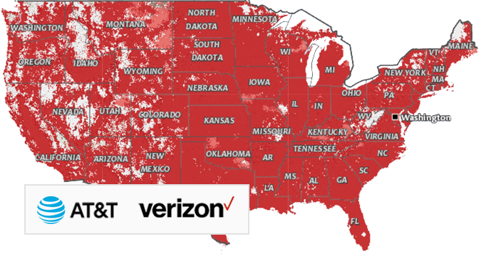 ATT & Verizon Map