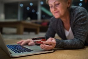 seniors shopping on line